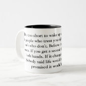 LIFE-Mok Tweekleurige Koffiemok (Voorkant links)