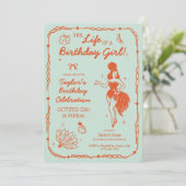 Life of a Birthday Girl Invitation (Debout devant)