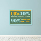 LIFE QUOTE impression de toile (Insitu (Plancher de Bois))