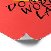 Life quote met banaan poster (Hoek)