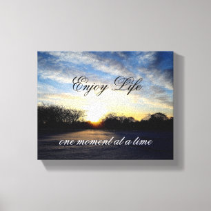 Life Quote Muur Uitgerekt Canvas Print