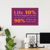 LIFE QUOTE-poster Poster (Thuiskantoor)