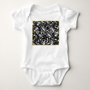 Life Quote (zwart) Bodysuit - Adiela Akoo