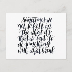 Life Quotes: Soms raken we zo verdwaald in de Wat Briefkaart