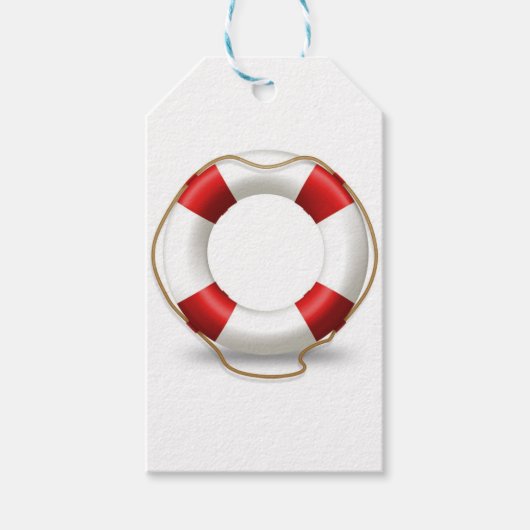 Life Ring Preserver Cadeaulabel (Voorkant)
