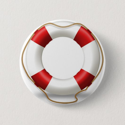 Life Ring Preserver Ronde Button 5,7 Cm (Voorkant)