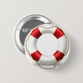 Life Ring Preserver Ronde Button 5,7 Cm (Voorkant /achterkant)