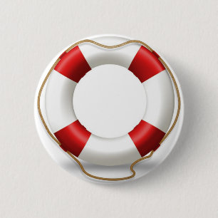 Life Ring Preserver Ronde Button 5,7 Cm
