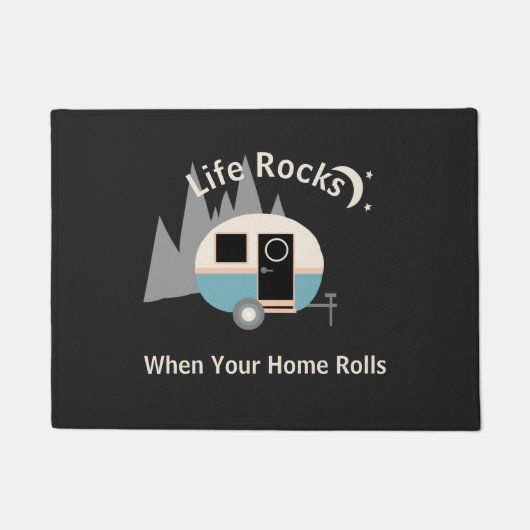 Life Rocks Camper trailer Deurmat (Voorkant)