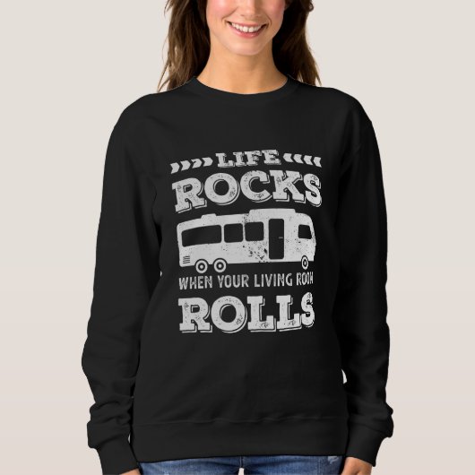 Life Rocks - Funny RV Motorhome Gift Trui (Voorkant)