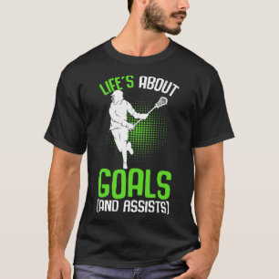 Life´s Over Doelen Lacrosse Speler Jeugd Mannen Jo T-shirt