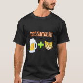 Life S Survival Kit Beer Plus Cats Design T-shirt (Voorkant)