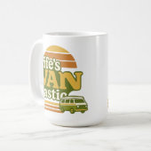 Life’s VANtastic Retro 70s Van Graphic Koffiemok (Voorkant links)