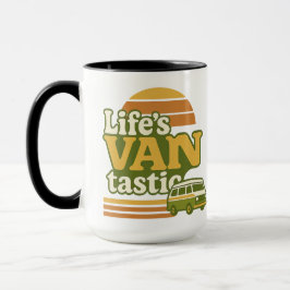 Life’s VANtastic Retro 70s Van Graphic Mok