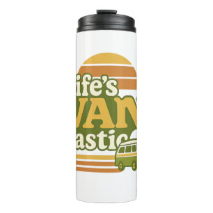 Life’s VANtastic Retro 70s Van Graphic Thermosbeker