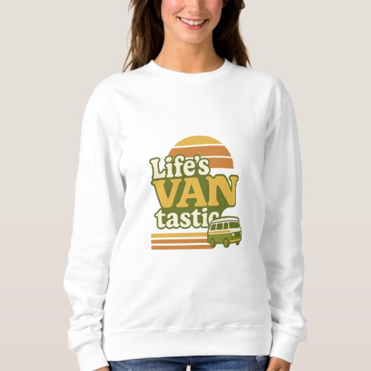 Life’s VANtastic Retro 70s Van Graphic Trui (Voorkant)