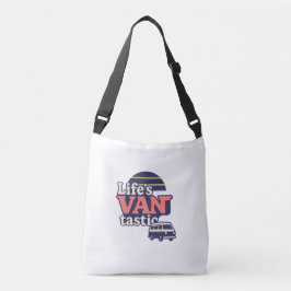 Life’s VANtastic vintage van logo Crossbody Tas