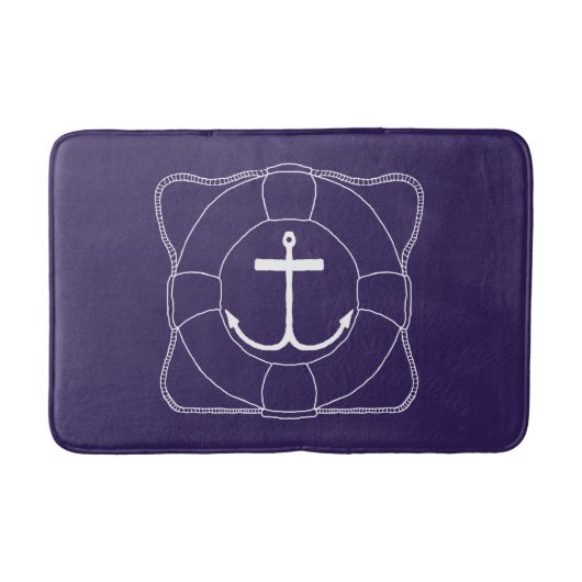 Life Saver/Anchor Bath Mat (Lite Print) (Voorkant)