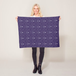 Life Saver/Anchor Fleece Deken (Lite Print)