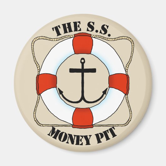 Life Saver & Anchor Magnet Magneet (Voorkant)