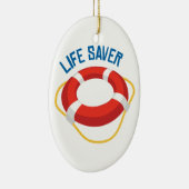 Life Saver Keramisch Ornament (Rechts)