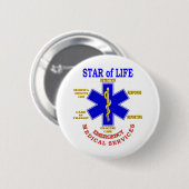 LIFE-STAR RONDE BUTTON 5,7 CM (Voorkant /achterkant)