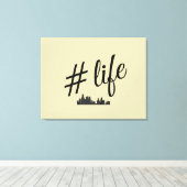 #Life stretched canvas voor liefhebbers van het st (Insitu (Houten vloer))