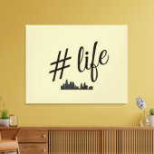 #Life stretched canvas voor liefhebbers van het st (Insitu (Woonkamer))