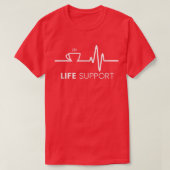 Life Support Funny Coffee Pulse Tshirt (Design devant)
