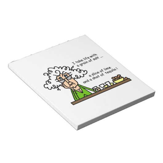 Life & Tequila Humor Notitieblok (Schuin)