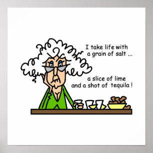 Life & Tequila Humor Poster