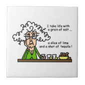 Life & Tequila Humor Tegeltje (Voorkant)
