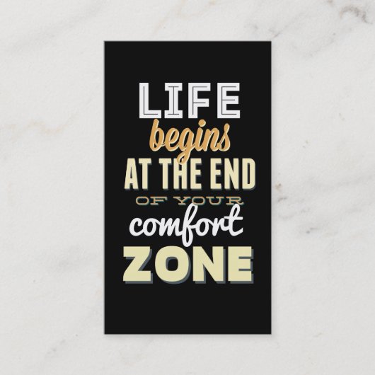 Life  Typografie Aangepast Visitekaartje (Voorkant)