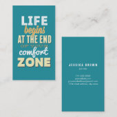 Life Typografie Aangepast Visitekaartje (Voorkant / Achterkant)