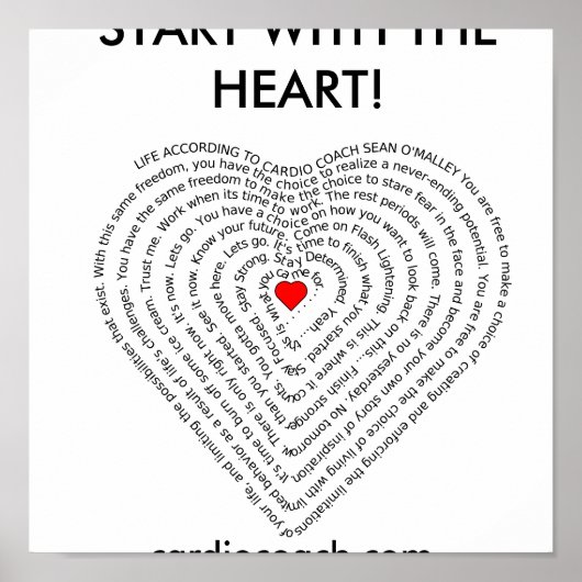 Life Volgens het Poster Cardio Coach (Voorkant)