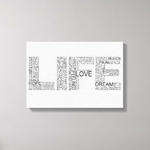 Life Wrapped Canvas Art Afdruk