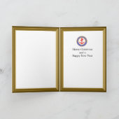 Lifeboat practice vanaf het bootdek feestdagen kaart (Binnen)