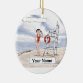 Lifeguard - Female Keramisch Ornament (Rechts)