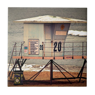 Lifeguard House Huntington Beach Tegeltje