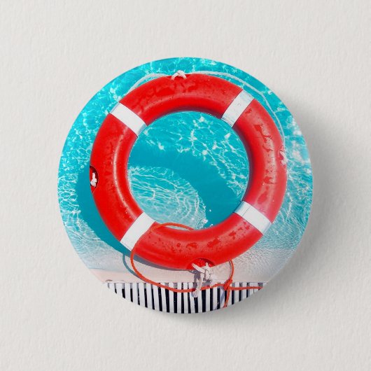 Lifeguard Lifesaver Ronde Button 5,7 Cm (Voorkant)