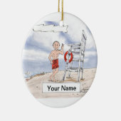 Lifeguard - Male Keramisch Ornament (Rechts)