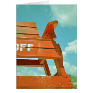Lifeguard Stand Red Chaise hors service