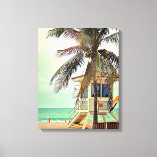 Lifeguard-station Florida Canvas Afdruk
