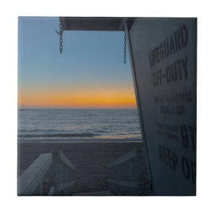 Lifeguard Tower bij Sunset Tegeltje