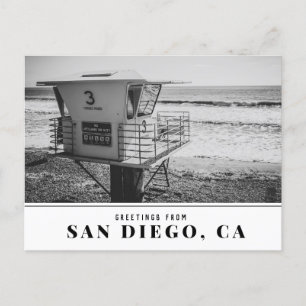 Lifeguard Tower bij Torrey Pines Beach San Diego Briefkaart