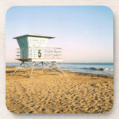 Lifeguard Tower in Santa Cruz Bier Onderzetter (Voorkant)