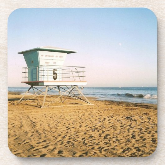 Lifeguard Tower in Santa Cruz Bier Onderzetter (Voorkant)