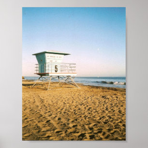 Lifeguard Tower in Santa Cruz Poster