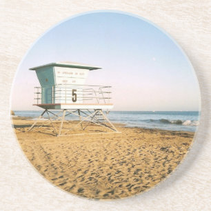 Lifeguard Tower in Santa Cruz Zandsteen Onderzetter