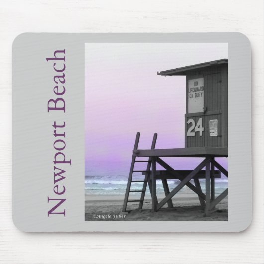 Lifeguard Tower Newport Beach Mousepad Muismat (Voorkant)